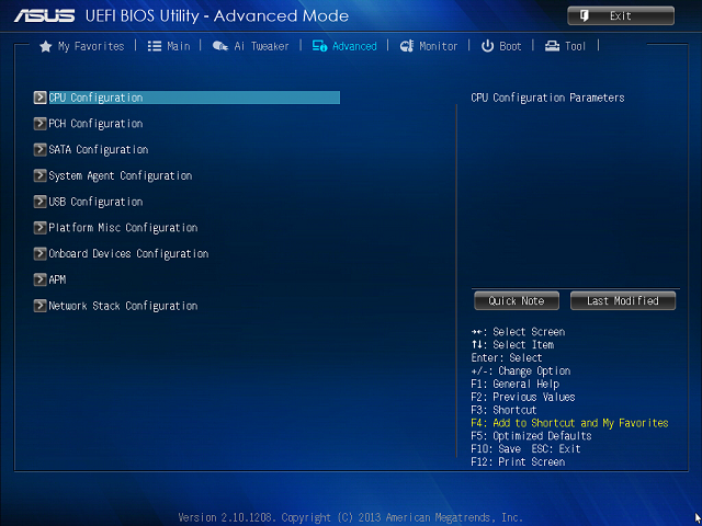 BIOS - Configurations