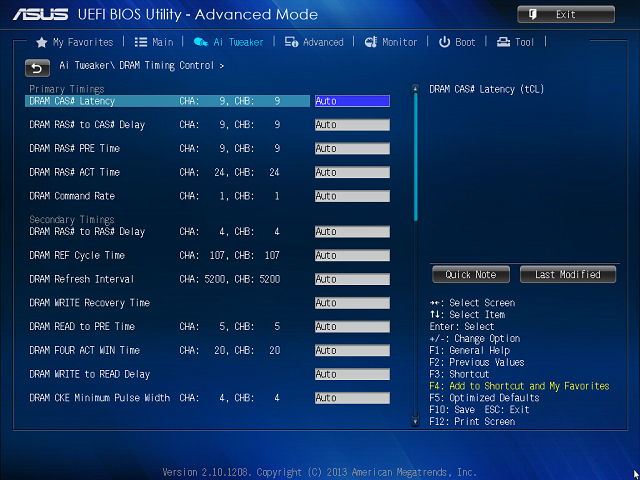 BIOS - DRAM Timing Control